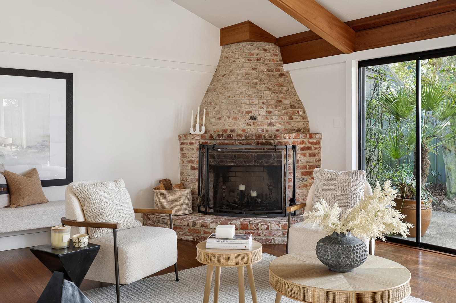 22 Kensington Court — living room fireplace